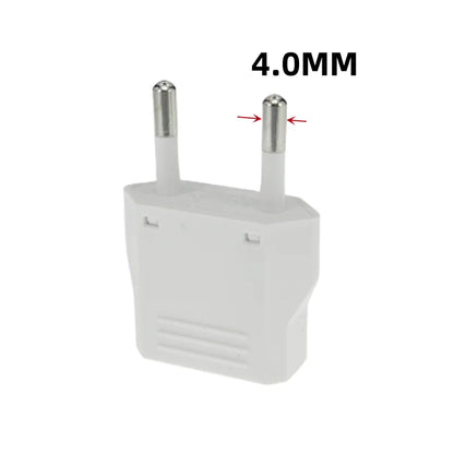Mini Power Plug Adapter - Converts CN, UK, EU to US, AU - Suitable for America, Russia, Australia, Korea Travel - 4.0mm/4.8mm, 6A 125V