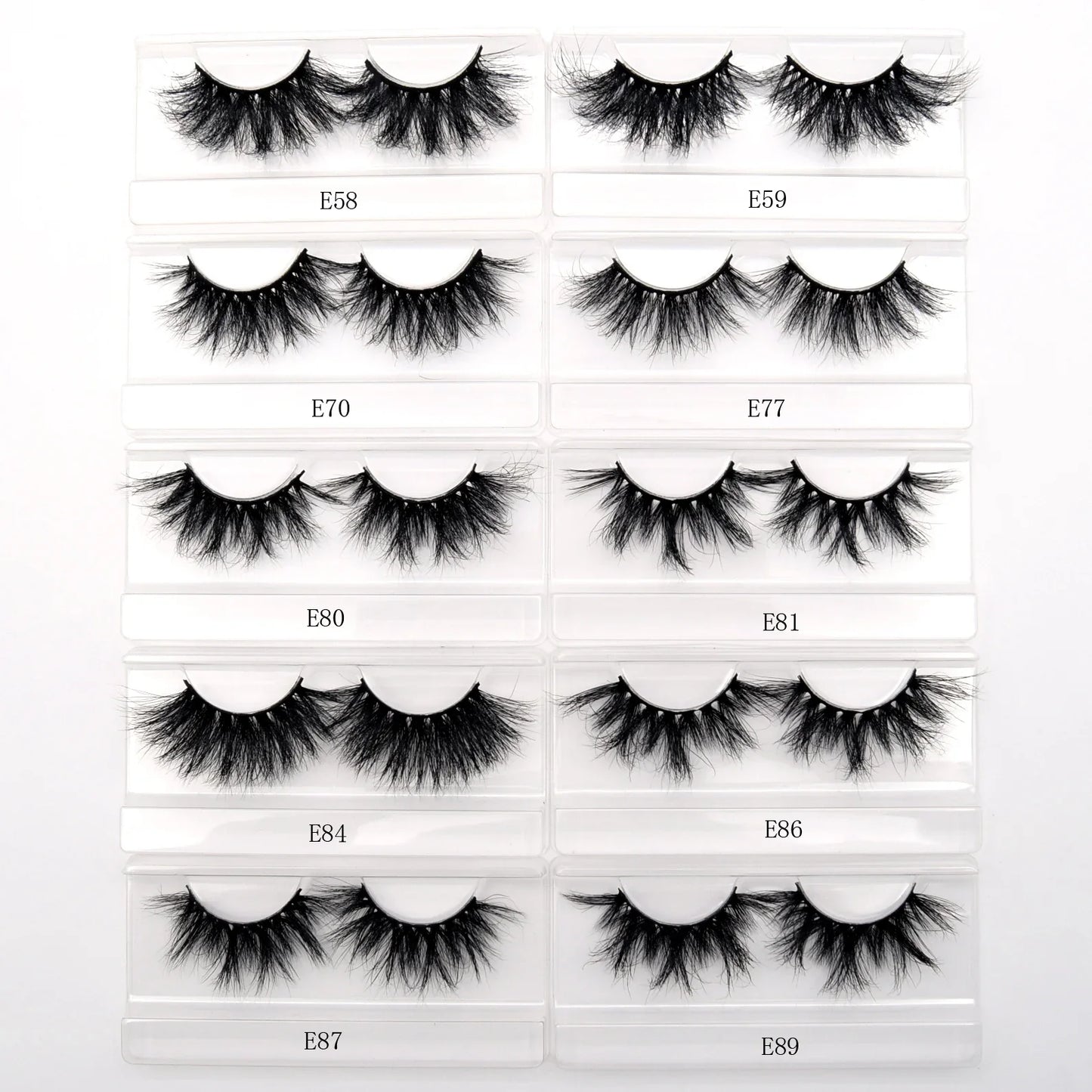 Visofree 3D Mink Eyelashes – 30/40/100 Pairs Handmade Full Strip Lashes with Tray, Cruelty-Free False Lashes for Makeup