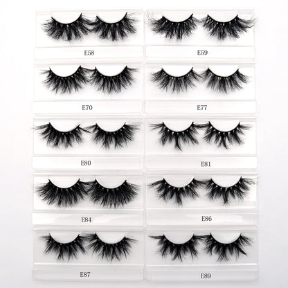 Visofree 3D Mink Eyelashes – 30/40/100 Pairs Handmade Full Strip Lashes with Tray, Cruelty-Free False Lashes for Makeup