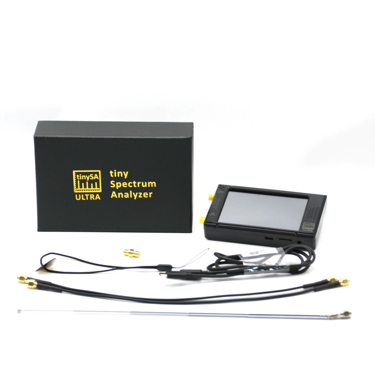 4-inch TinySA Ultra Spectrum Analyzer – 100kHz to 5.3GHz with MF, HF, VHF & UHF Input