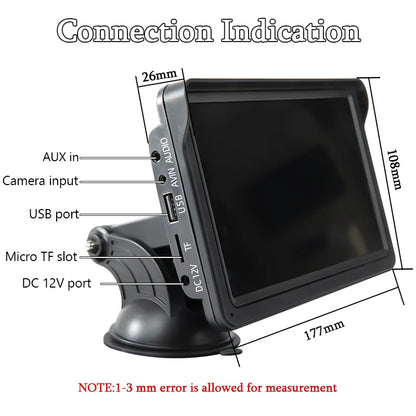 Hippcron 7-Inch Portable Car Radio Multimedia Player – Wireless CarPlay & Android Auto Universal Touchscreen