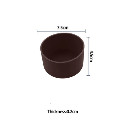 For Better Life , 7.5cm Soft Silicone Cup Bottom Protector Sleeve - Anti-Damage Accessory for Glass Water & Tea Bottles