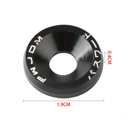 10PCS Universal M6 Car Nuts Bolts - JDM Stickers Password Fender Washer License Plate Bolts for Car Styling Modification Accessories