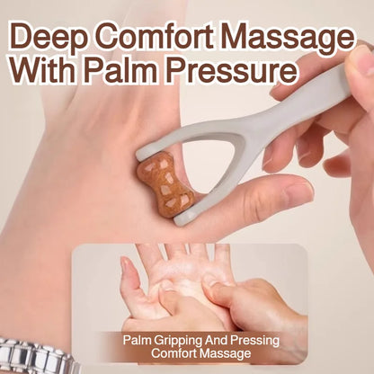 Multifunctional Wooden Finger Massager Roller – Portable Hand Stress Relief Tool for Carpal Tunnel, Pain & Fatigue Relief Massage Device