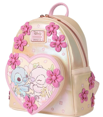 Pink Faux Leather Mini Backpack - Lightweight Women's Casual Travel & Outdoor Small Daypack