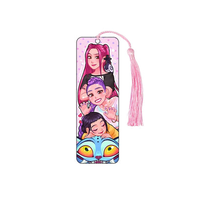 KPop Demon Hunters Huntrix Cartoon Bookmarks – Cute Anime Stationery for Fans & Students