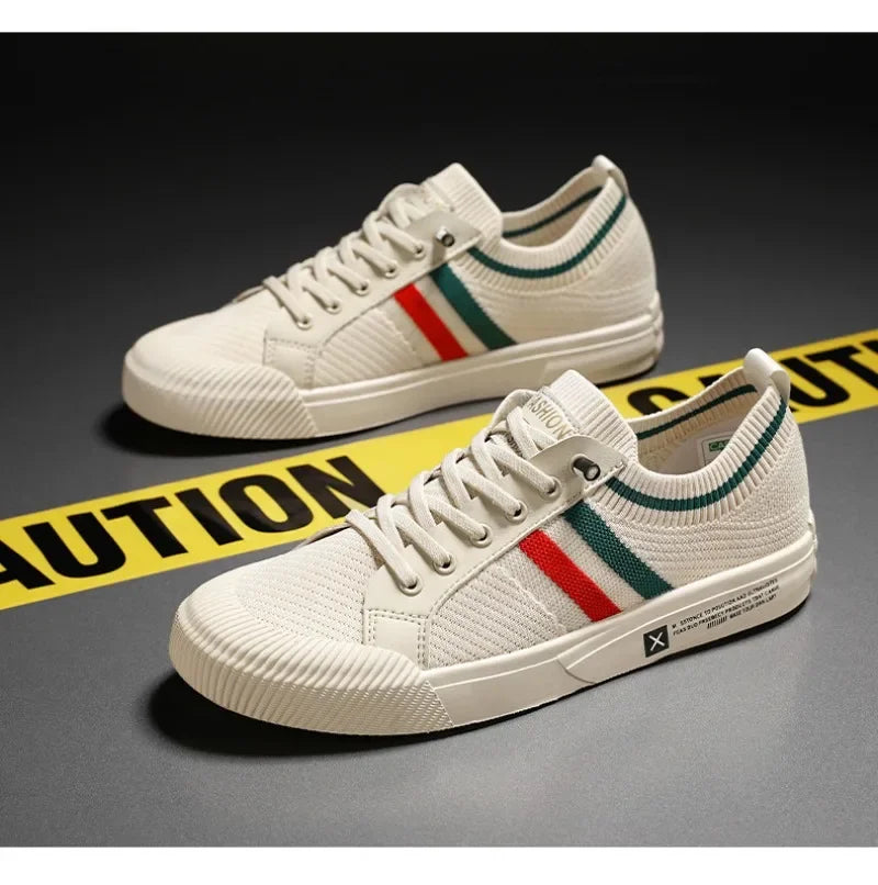 Luxury Men's Casual Sneakers – Fashionable Breathable Mesh Walking Loafers, Outdoor Flats Zapatos Para Hombres