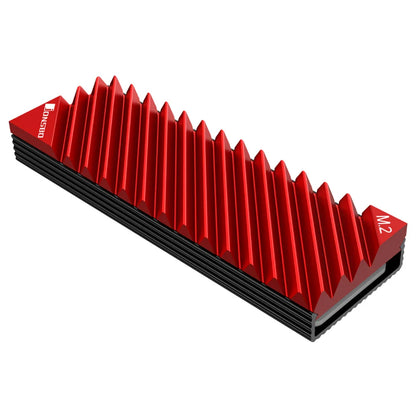 Jonsbo M.2 SSD NVMe Heat Sink - Aluminum 2280 SSD Gasket with Silicone Thermal Pad for PC