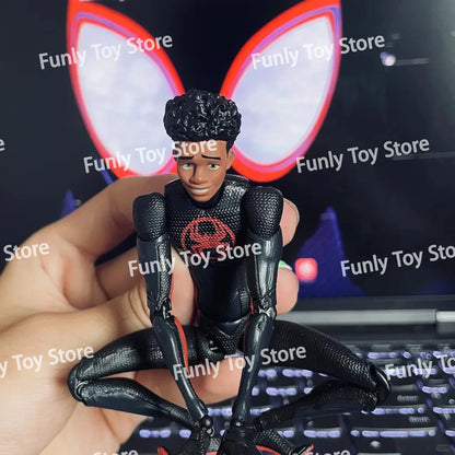In Stock CT Toys Spider-Man Miles Morales Action Figure – SHF Across the Spider-Verse Anime Collectible Figurine