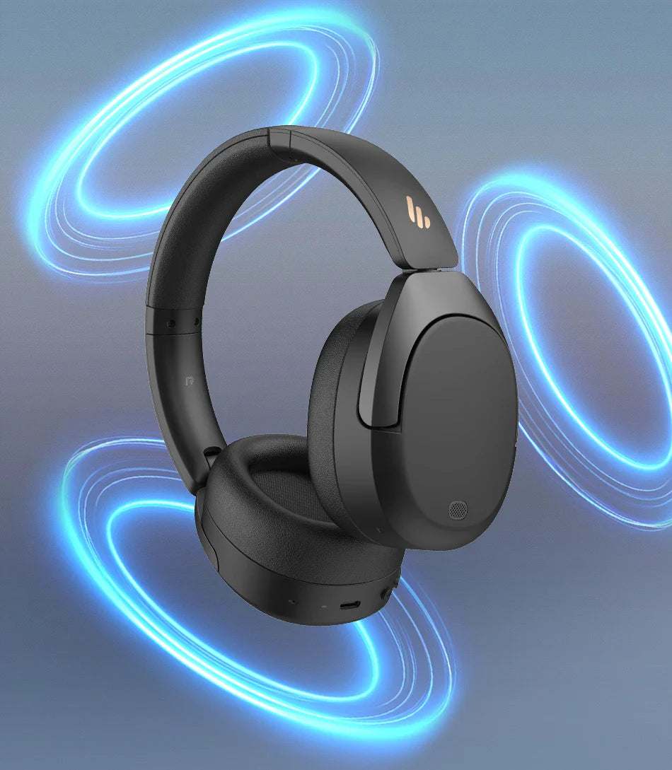 Edifier W830NB Wireless Bluetooth 5.4 Headphones | Active Noise Cancelling Hi-Res Over-Ear Headset, LDAC, Foldable, 94H Playtime