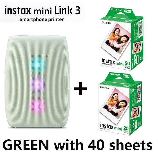 Fujifilm Instax Mini Link 3 Photo Printer - Smartphone Instant Film Printer for Creative Camera Photos