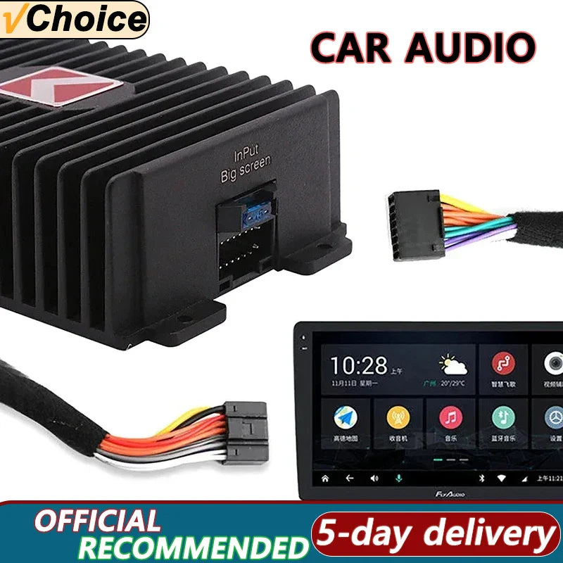 Car DSP Amplifier Hi-Fi Booster – 4*80W Digital Sound Processor for Android, Subwoofer & Car Stereo Audio System