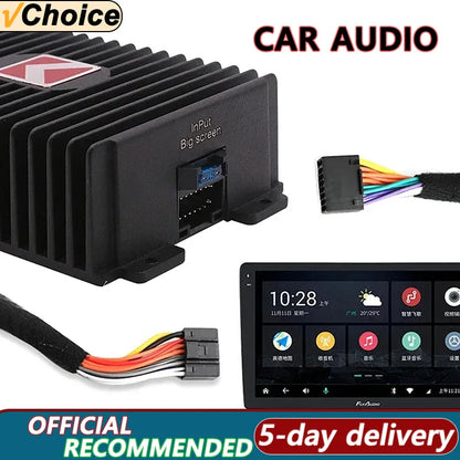 Car DSP Amplifier Hi-Fi Audio Booster - 4*80W Digital Sound Processor for Android, Speaker, Subwoofer & Car Radio Stereo