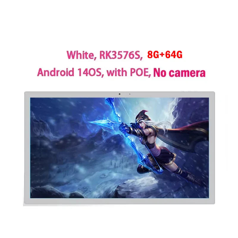 2025 Slim Edge 15.6″ Android 14 POE Tablet — Smart Home Panel with LED IPS Touchscreen, Google Play, RK3576