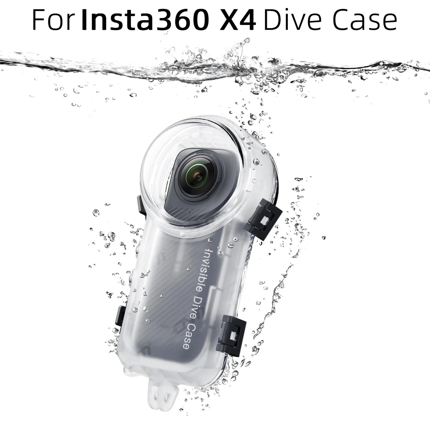 Dive Case for Insta360 X4 – Waterproof Housing, Invisible Diving Case, 50M Underwater Dive Shell Accessories