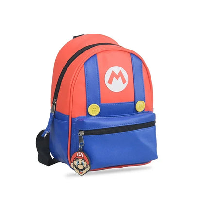 Super Mario Mini Backpack – Kids Cosplay Anime School Bag PU Leather Boys & Girls