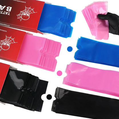 100 PCS Waterproof Tattoo Pen Barrier Film - Protective Tattoo Color Packaging & Anti-Fouling Film for Machines
