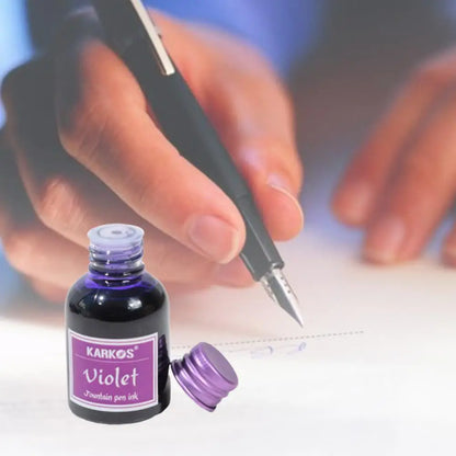 30ml Colorful Fountain Pen Ink – Universal Refill Stationery Ink Bottle for School & Office Writing Supplies (Pure Colors)