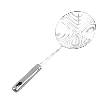 3-Size Stainless Steel Colander Set – Household Noodle, Dumpling, Hot Pot Strainers with Pearl Line Drain