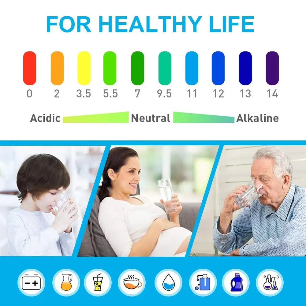 TDS Meter Digital Water Tester - High Accuracy 0-14 PH, 0-9990ppm TDS & EC Meter with LCD for Aquariums & Filters