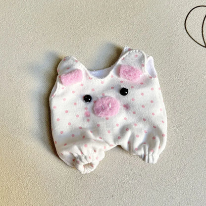 Labubu Doll Clothes Outfit — Accessories for 1st & 2nd Gen Sitting Party Dolls | Powder Point Pig Costume
