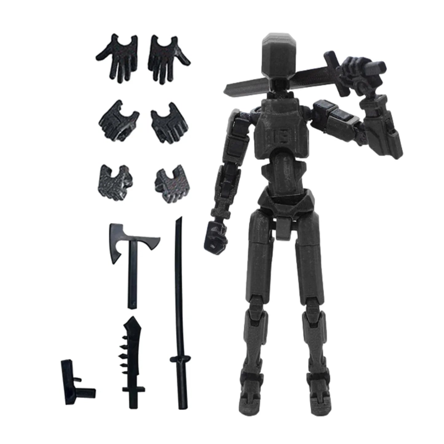 13-Joint Articulated Figure – Movable DIY 3D Printed Action Doll for Stop Motion & Animation