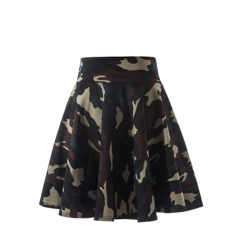 Women’s Flared Mini Skirt with Built-In Shorts – Pleated Skater Style Casual Fashion Skirt, Plus Size 2025 Design