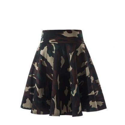 Women’s Flared Mini Skirt with Built-In Shorts – Pleated Skater Style Casual Fashion Skirt, Plus Size 2025 Design
