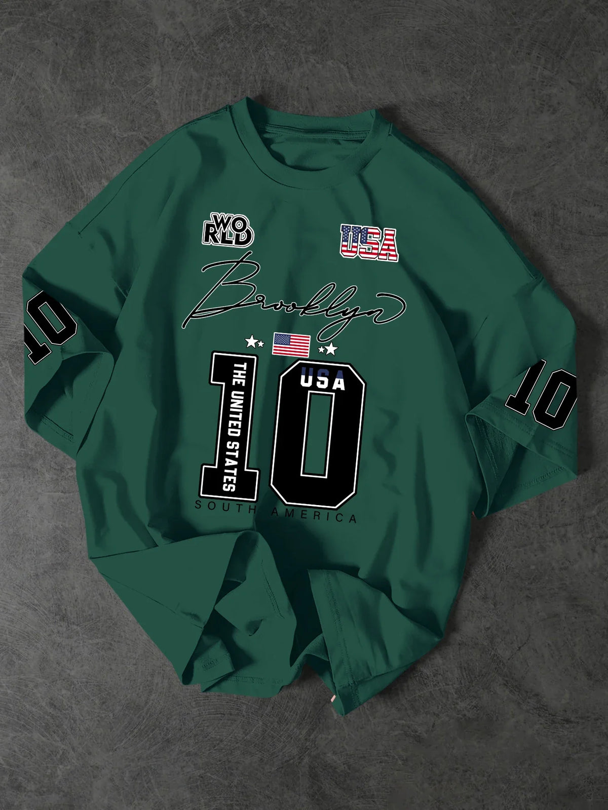 Brooklyn Style 10 Oversized T-Shirt - Men's Vintage Streetwear Jersey Tee