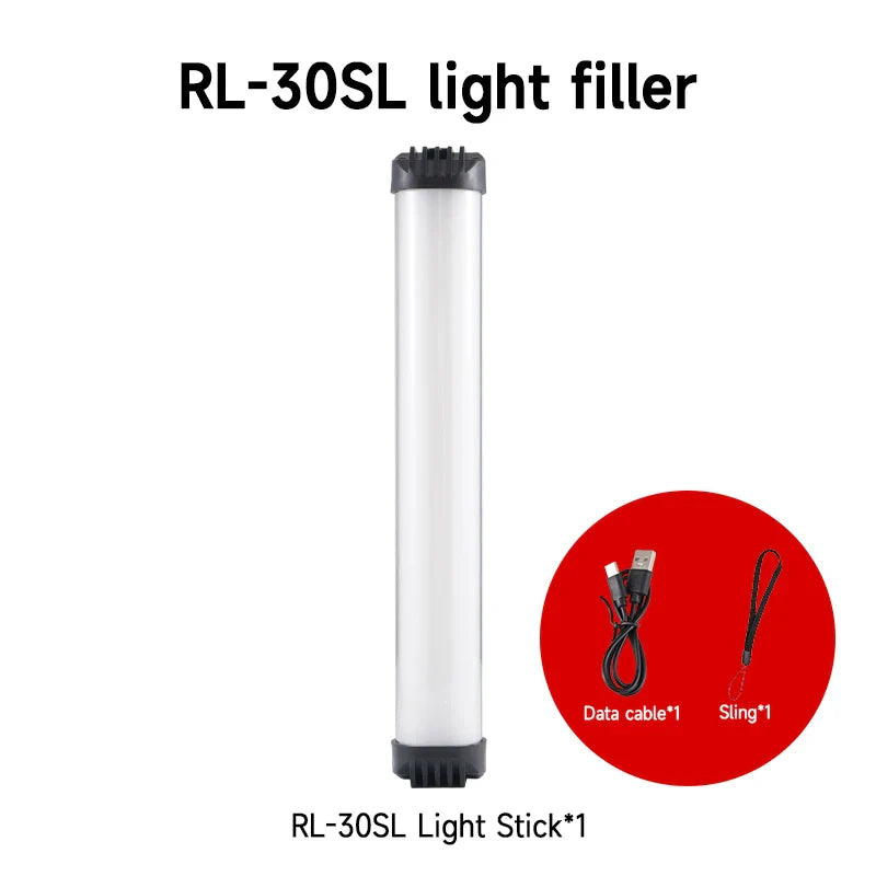 MIAOTU 30cm Handheld RGB LED Stick Light – Colorful Photography Wand with CRI 95+, 2500K-9000K Studio Lamp