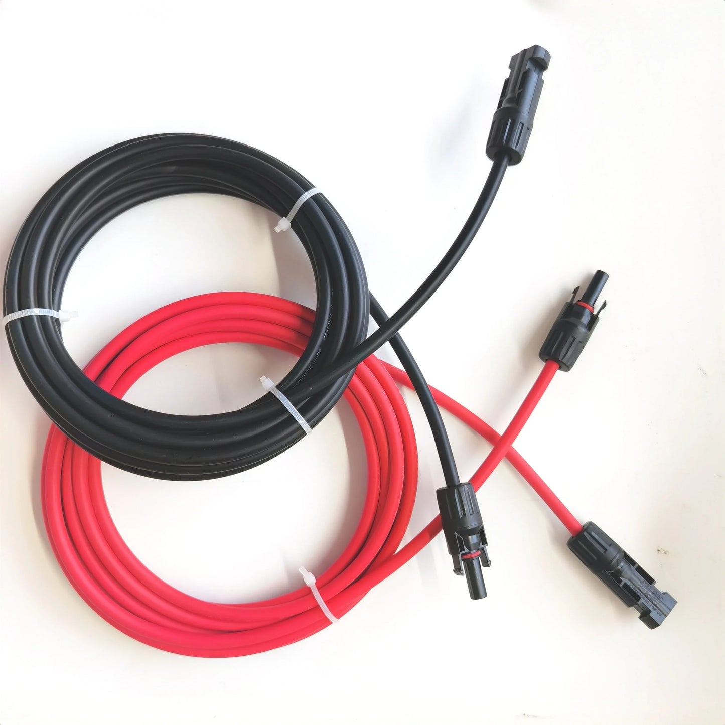 Red & Black Solar Extension Cable with Connector — 2-10m 4mm²/6mm² Photovoltaic Wire