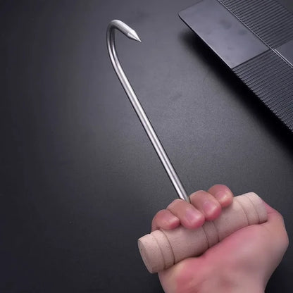 Stainless Steel and Wood Handle T-Word Sharp Meat Hooks - BBQ Kitchen Accessories for Barbecue Tools ! Welding Gadgets