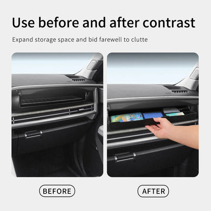 Hyundai Santa Fe 2024-2025 Car Storage Box – Co-Pilot Drawer Organizer & Interior Accessories Tray