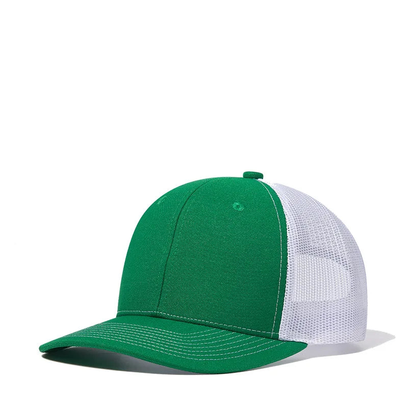 Custom Logo Snapback Hat - Embroidered Mesh Sports Cap for Men & Women, Adjustable Baseball Cap