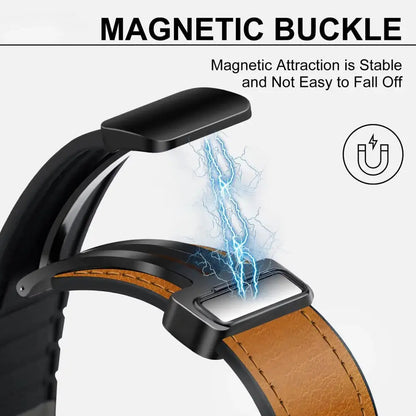 Leather Silicone Magnetic Strap for CMF Watch Pro 2/3 — Wristband Bracelet Correa Belt for Nothing Watch Pro 2/3