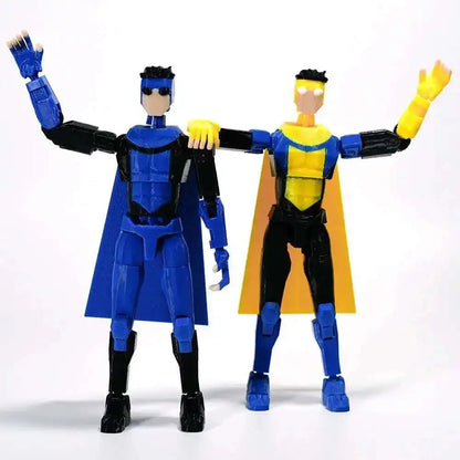 3D Printed Invincible 2.0 Superhero Action Figure – Multi-Jointed Anime Model, Shapeshift Toy & Gift Ornament