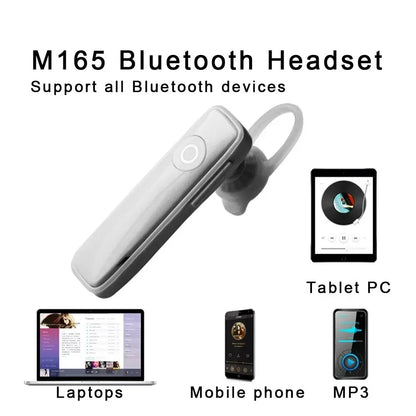Bluetooth Stereo Wireless Earplug Headset – Noise Reduction Unilateral TWS Mini Portable M165 4.0 Sports Earphones for Business