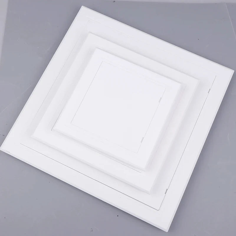ABS Access Panel Door - White Push Type Inspection Hatch Cover For Wall, Ceiling & Maintenance Openings