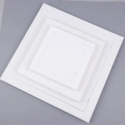 ABS Access Panel Door - White Push Type Inspection Hatch Cover For Wall, Ceiling & Maintenance Openings