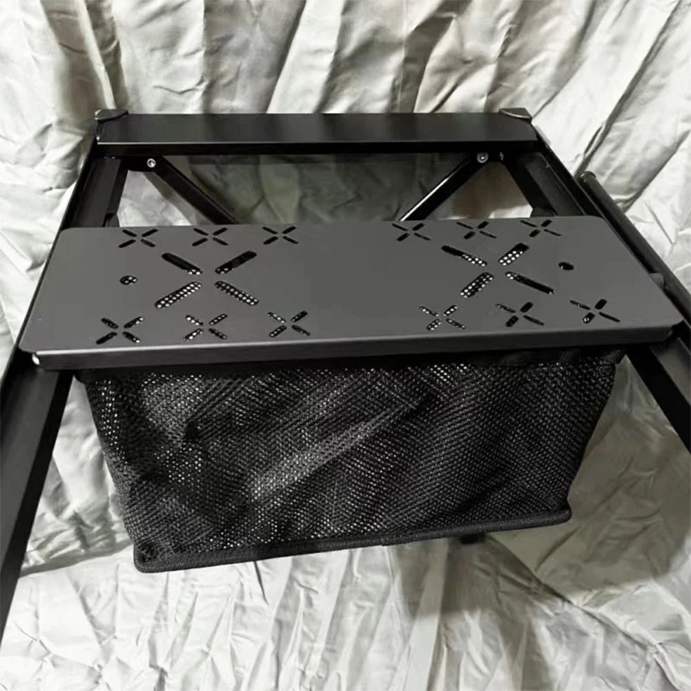 Portable Folding IGT Mesh Drain Basket – Camping Storage Box for Outdoor IGT Table Accessories