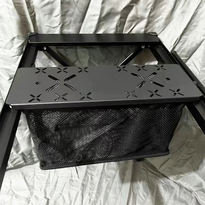 Portable Folding IGT Mesh Drain Basket – Camping Storage Box for Outdoor IGT Table Accessories