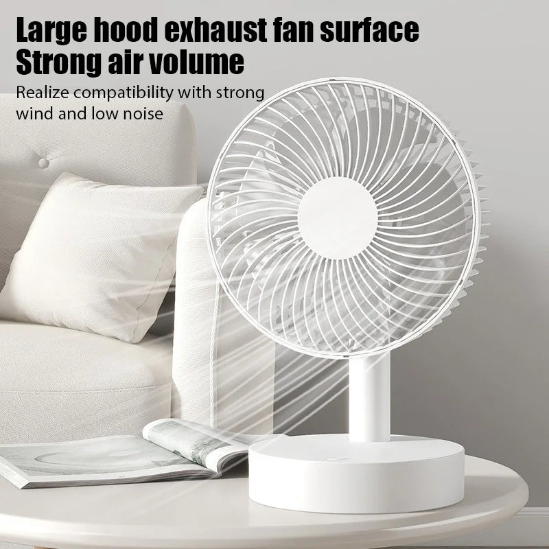USB Small Electric Desktop Fan – Portable High-Wind Cooling Fan for Home, Dorm, and Office, Table Air Circulator and Air Cooler