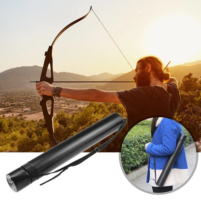 Telescopic Archery Arrow Case – Adjustable Strap Arrow Carrier Tube for Hunting and Target Shooting