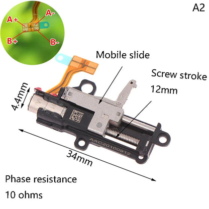 Mini Planetary Gear DC Motor – 4.4/5mm Precision Stepper Linear Actuator with Screw Slide, 3V Push Rod