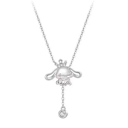 Sanrio Hello Kitty Necklace – Diamond Pendant Clavicle Chain for Girls | Birthday & Holiday Gift