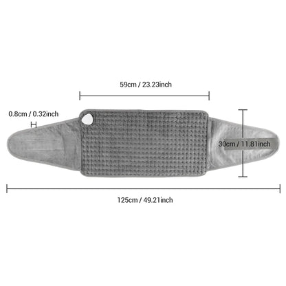 Electric Heating Waist Belt - Adjustable Temperature Control Thermal Pad for Back and Hand Warming, Ideal for Office and Home