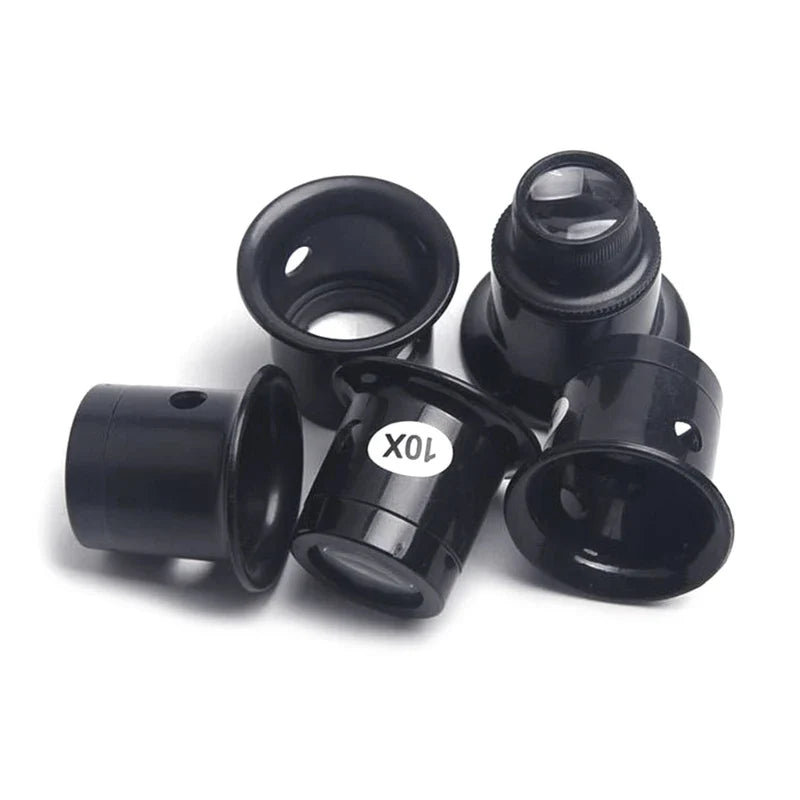 Portable Jewelers Loupe Magnifier Set – Monocular Eye Glass for Watch Repair & Jewelry Inspection