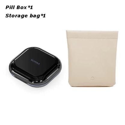 Mini Travel Pill Box — Lightweight 4 Compartment Pocket Medicine Organizer