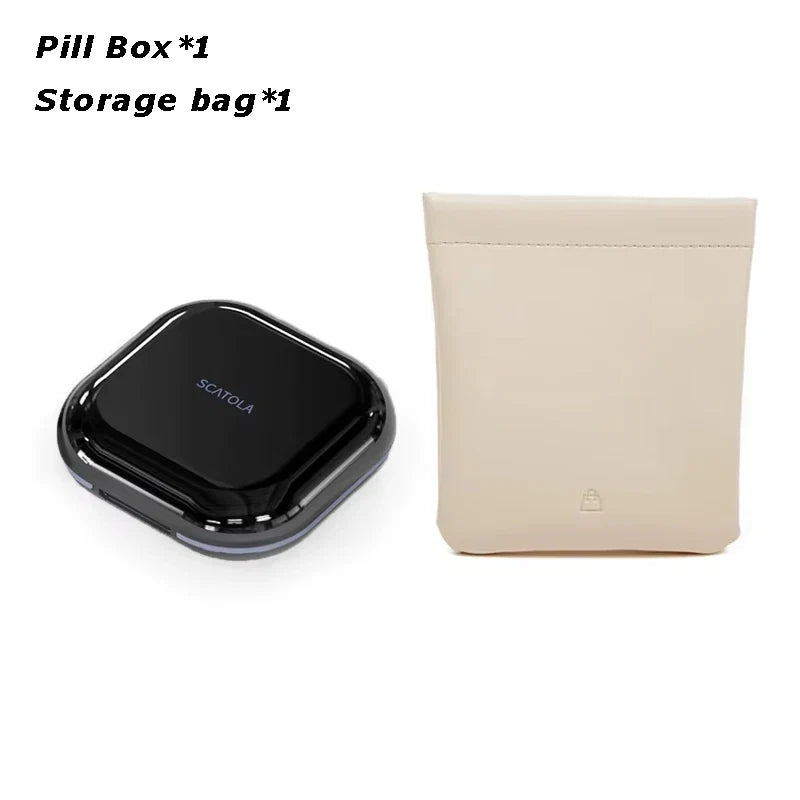 Mini 4-Compartment Pill Box - Lightweight Portable Travel Medicine Storage Case for Daily Use