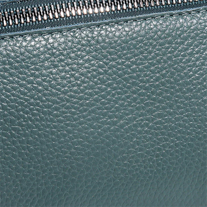 Luxury Genuine Leather Women's Crossbody Bag – Solid Color Shoulder Bag, Clutch & Messenger Purse